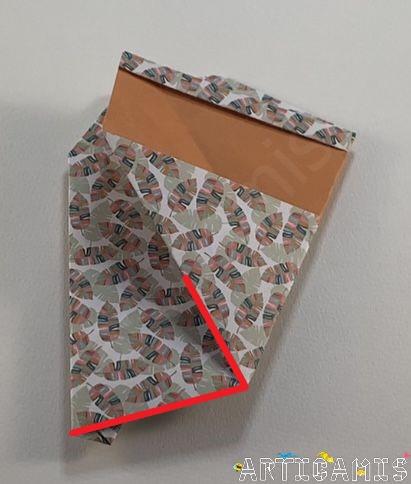 Step 14: Fold along the lines.